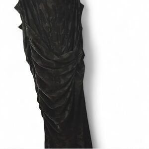 Elegant Black Draped Dress